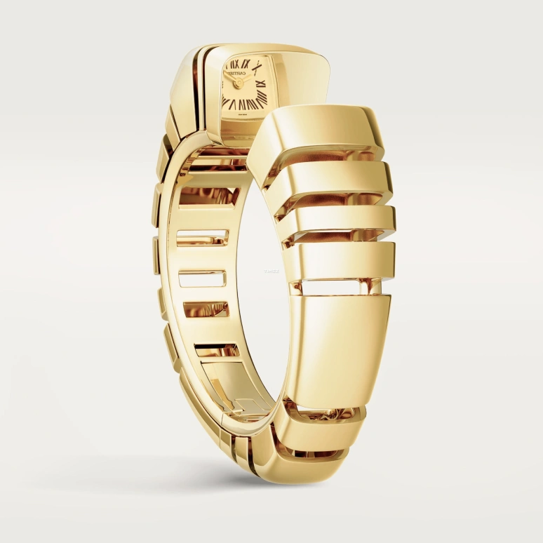 Cartier,Reflection de Cartier 18.40x17.50mm,18.40x17.50mm,Yellow Gold,Silver White,Quartz,Sapphire,Crystal Glass,Square,WGMC0004