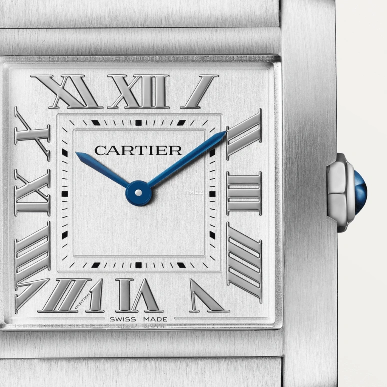 Cartier,Tank 32x27mm,32x27mm,Stainless Steel,Silver,Quartz,Sapphire,Crystal Glass,Square,WSTA0074