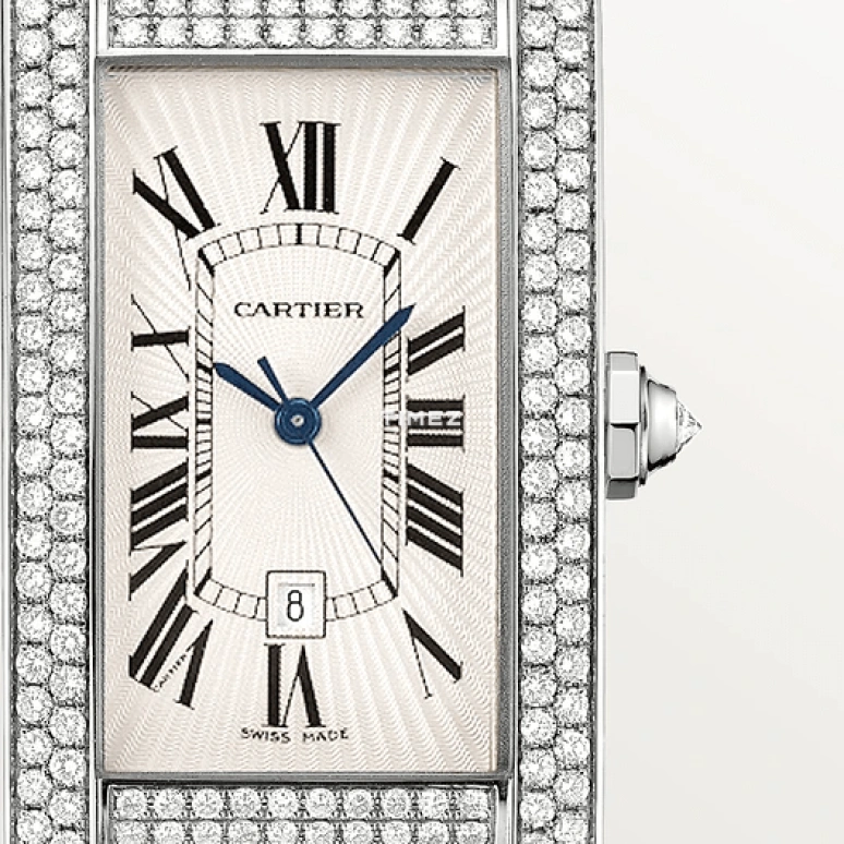 Cartier,Tank 41.60x22.60mm,41.60x22.60mm,White Gold,Silver,Automatic,Day,In-house Caliber,WB710002
