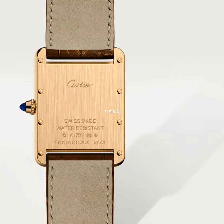 Cartier,Tank 33.70x25.50mm,33.70x25.50mm,Yellow Gold,Silver,Quartz,Day,Hardlex,W1529756