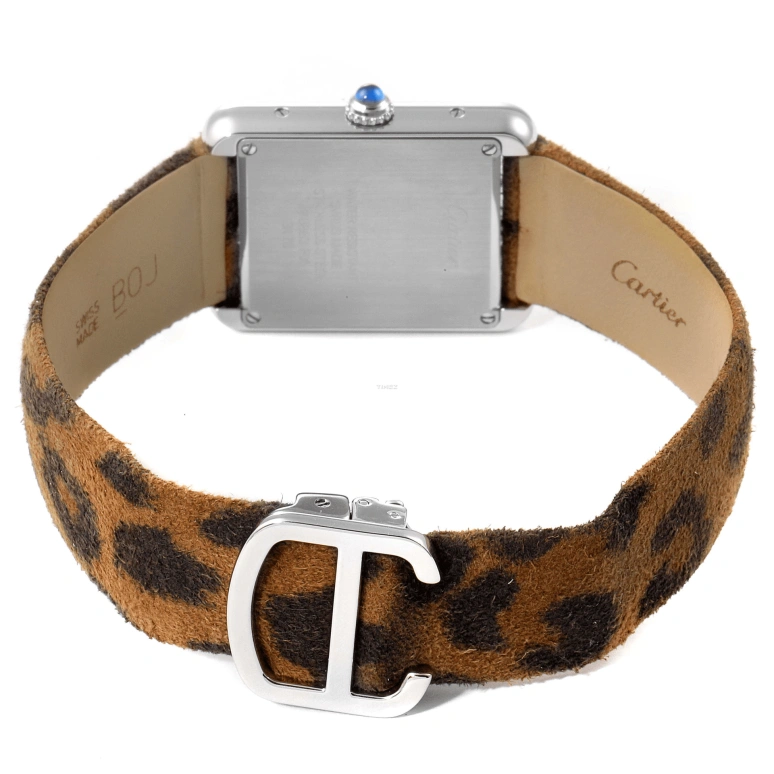 Cartier,Tank 34.80mm,34.80mm,Stainless Steel,White,Quartz,In-house Caliber,Sapphire,Crystal Glass,W5200016