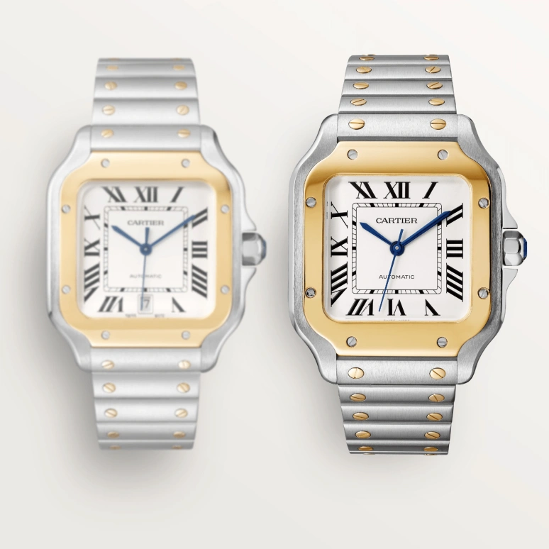 Cartier,Santos de Cartier 35.10mm,35.10mm,Stainless Steel,Silver White,Automatic,42hours,In-house Caliber,W2SA0016