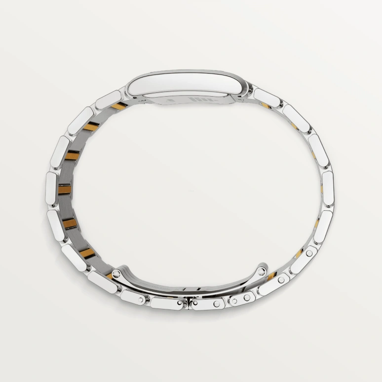 Cartier,Tank 30x25mm,30x25mm,Stainless Steel,Yellow Gold,Silver,Quartz,In-house Caliber,Sapphire,Crystal Glass,W2TA0003