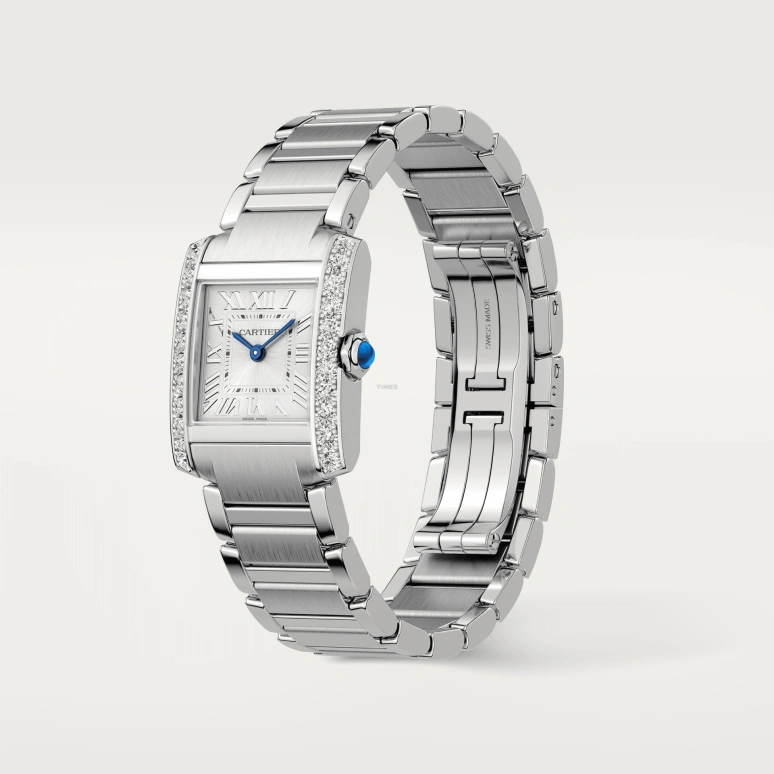 Cartier,Tank 25.70x21.20mm,25.70x21.20mm,Stainless Steel,Silver,Quartz,Sapphire,Crystal Glass,Square,W4TA0020
