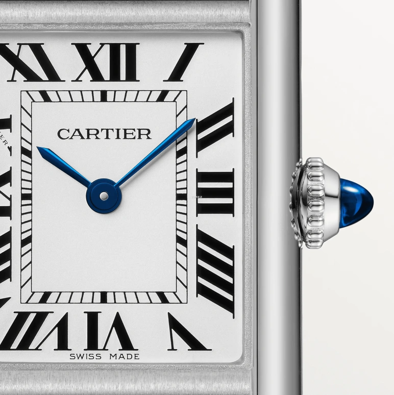 Cartier,Tank 29.50x22mm,29.50x22mm,Stainless Steel,White,Quartz,Sapphire,Crystal Glass,Rectangular,WSTA0119