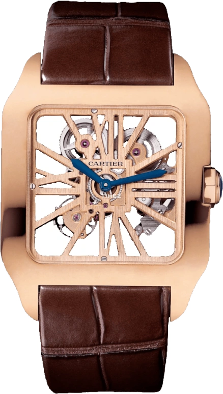 Cartier,Santos de Cartier 38.70x47.40mm,38.70x47.40mm,Rose Gold,Handwound,72hours,In-house Caliber,W2020057