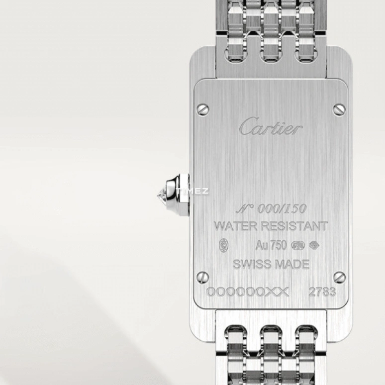 Cartier,Tank 34.80x19mm,34.80x19mm,White Gold,Silver,Quartz,Hardlex,Square,WB710009