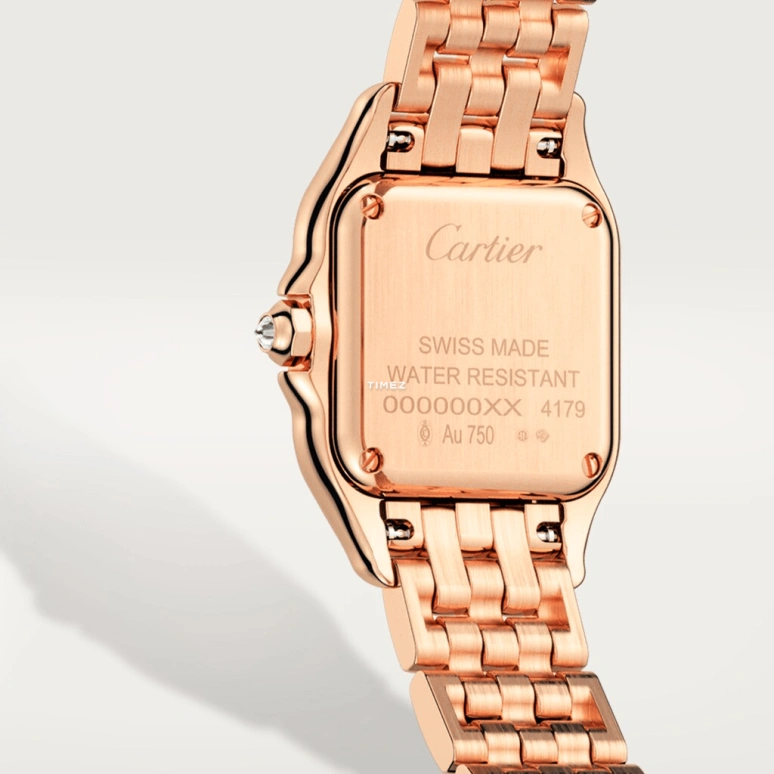 Cartier,Panthère de Cartier 22x30mm,22x30mm,Rose Gold,Purple Red,Gradient,Brown,Quartz,Sapphire,Crystal Glass,Square,WJPN0035