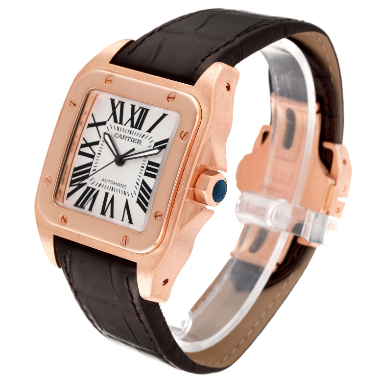 Cartier,Tank 38mm,38mm,Rose Gold,White,Automatic,42hours,In-house Caliber,W20095Y1