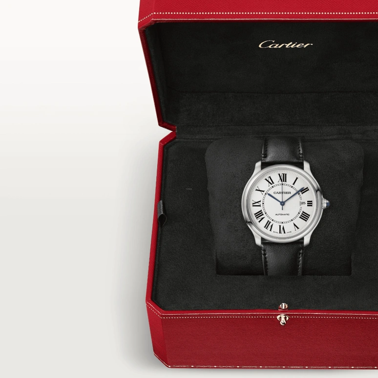 Cartier,Ronde de Cartier 40mm,40mm,Stainless Steel,Silver,Automatic,Day,42hours,WSRN0032