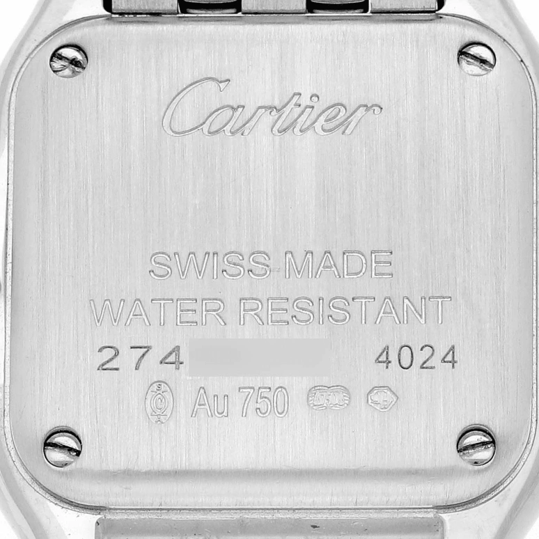Cartier,Panthère de Cartier 22x30mm,22x30mm,White Gold,Silver,Quartz,Sapphire,Crystal Glass,Square,WJPN0006
