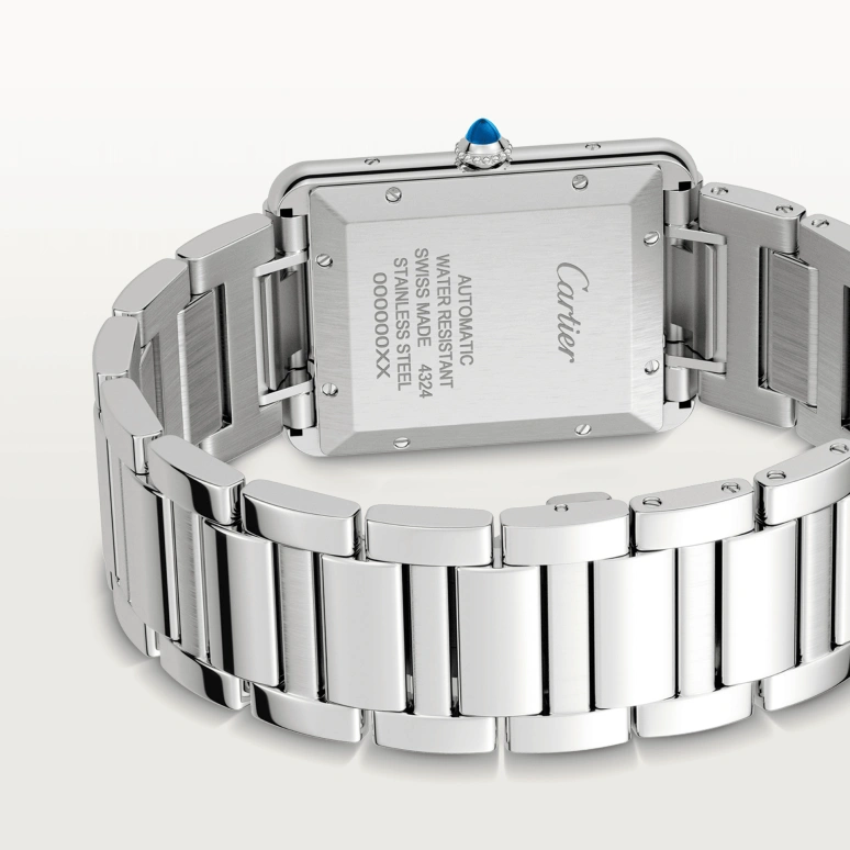 Cartier,Tank 41x31mm,41x31mm,Stainless Steel,Silver,Automatic,Day,42hours,WSTA0053