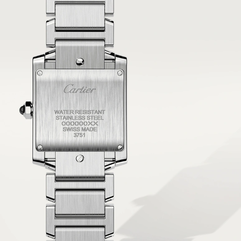 Cartier,Tank 30x25mm,30x25mm,Stainless Steel,Silver,Quartz,Sapphire,Square,W4TA0009