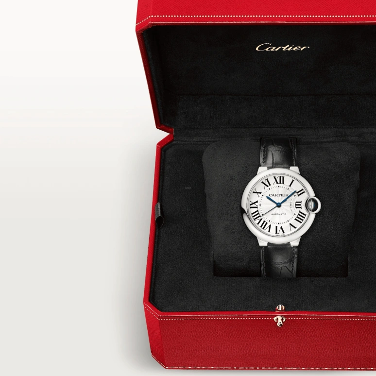 Cartier,Ballon Bleu de Cartier 36mm,36mm,Stainless Steel,Silver,Automatic,Sapphire,Crystal Glass,Round,WSBB0028