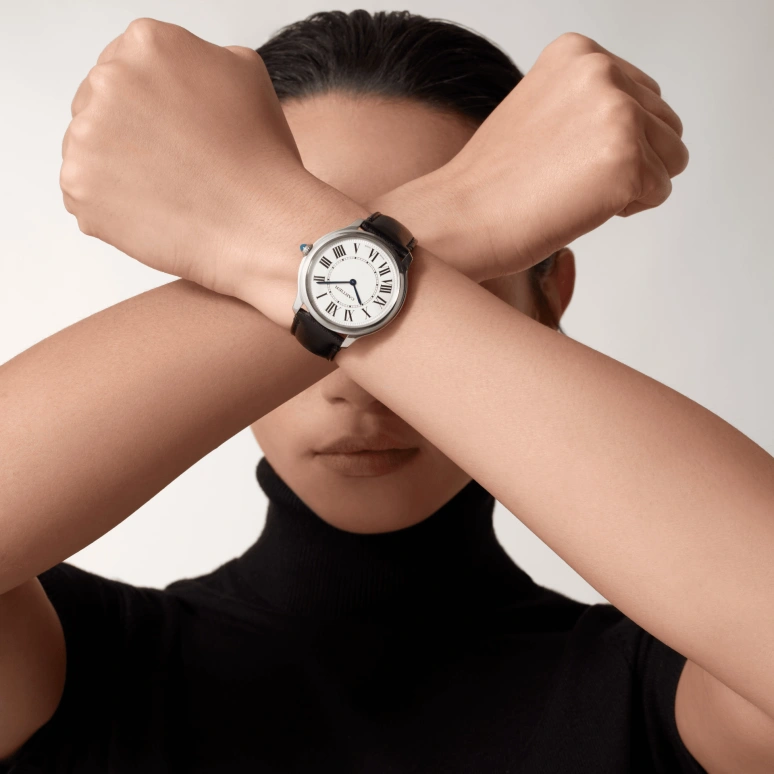 Cartier,Ronde de Cartier 36mm,36mm,Stainless Steel,Silver,Quartz,Sapphire,Crystal Glass,Round,WSRN0031