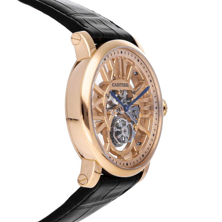 Cartier,Rotonde de Cartier 46.60mm,46.60mm,Rose Gold,Handwound,Tourbillon,In-house Caliber,W1580046