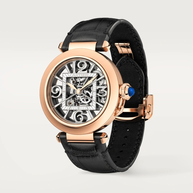 Cartier,Pasha de Cartier 41mm,41mm,Rose Gold,Grey,Automatic,48hours,In-house Caliber,WHPA0018