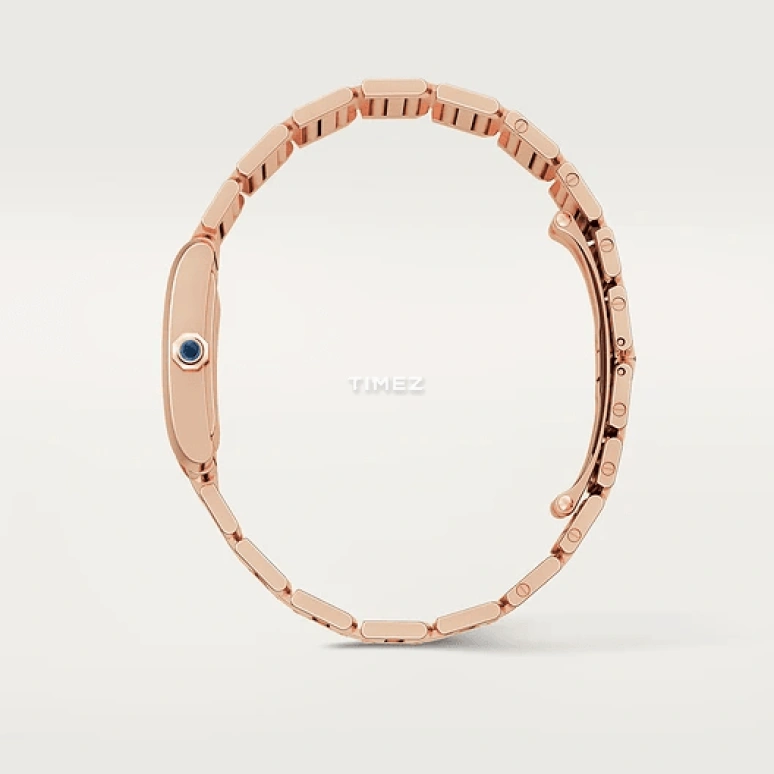 Cartier,Tank 29.95x28.46mm,29.95x28.46mm,Rose Gold,Silver,Quartz,Sapphire,Crystal Glass,Square,WGTA0030