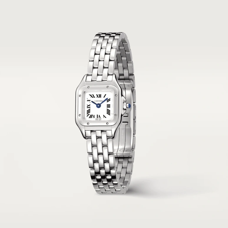 Cartier,Panthère de Cartier 25x19mm,25x19mm,Stainless Steel,Silver,Quartz,Sapphire,Crystal Glass,Square,WSPN0012