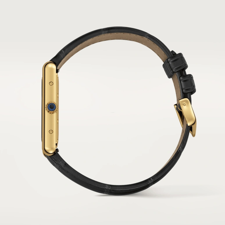 Cartier,Tank 33.70x25.50mm,33.70x25.50mm,Yellow Gold,Black,Handwound,38hours,In-house Caliber,WGTA0091