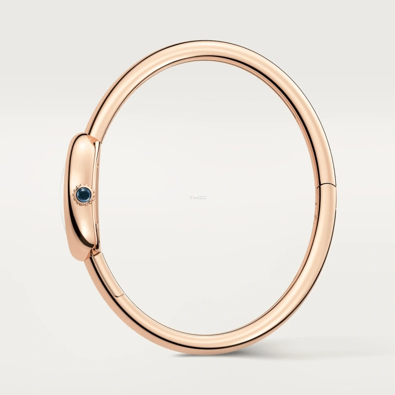 Cartier,Baignoire 24.60x18.70mm,24.60x18.70mm,Rose Gold,Silver,Quartz,Sapphire,Oval,WGBA0048