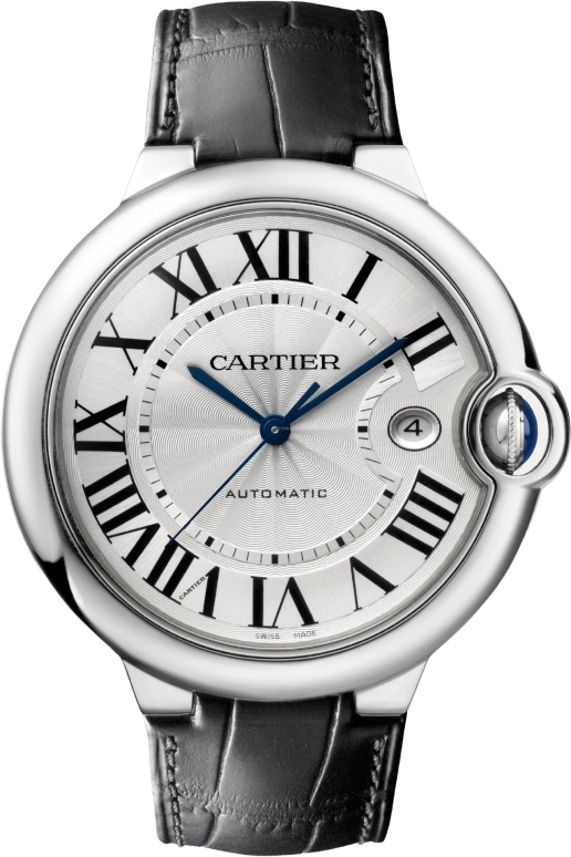 Cartier,Ballon Bleu de Cartier 42mm,42mm,Stainless Steel,Silver,Automatic,Day,42hours,WSBB0026