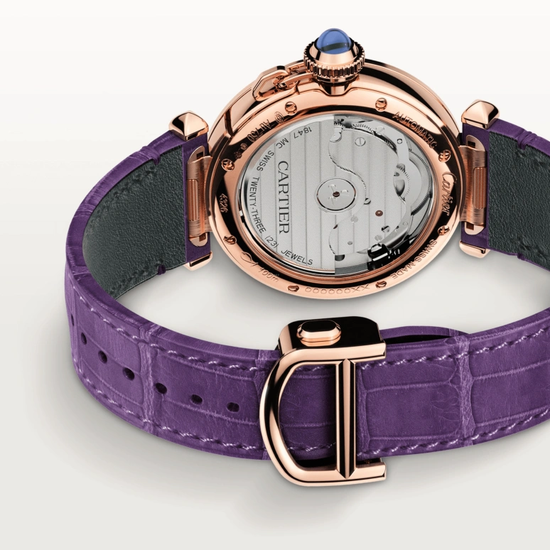 Cartier,Pasha de Cartier 35mm,35mm,Rose Gold,Silver,Automatic,42hours,In-house Caliber,WJPA0012