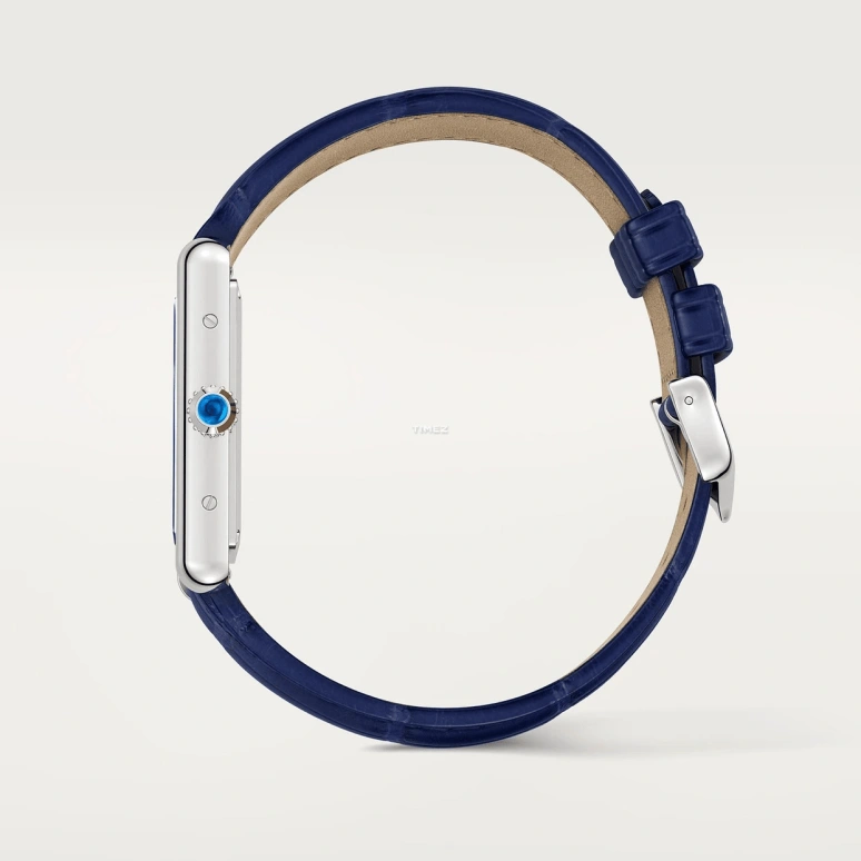 Cartier,Tank 33.70x25.50mm,33.70x25.50mm,Stainless Steel,Blue,Quartz,Sapphire,Crystal Glass,Rectangular,WSTA0114