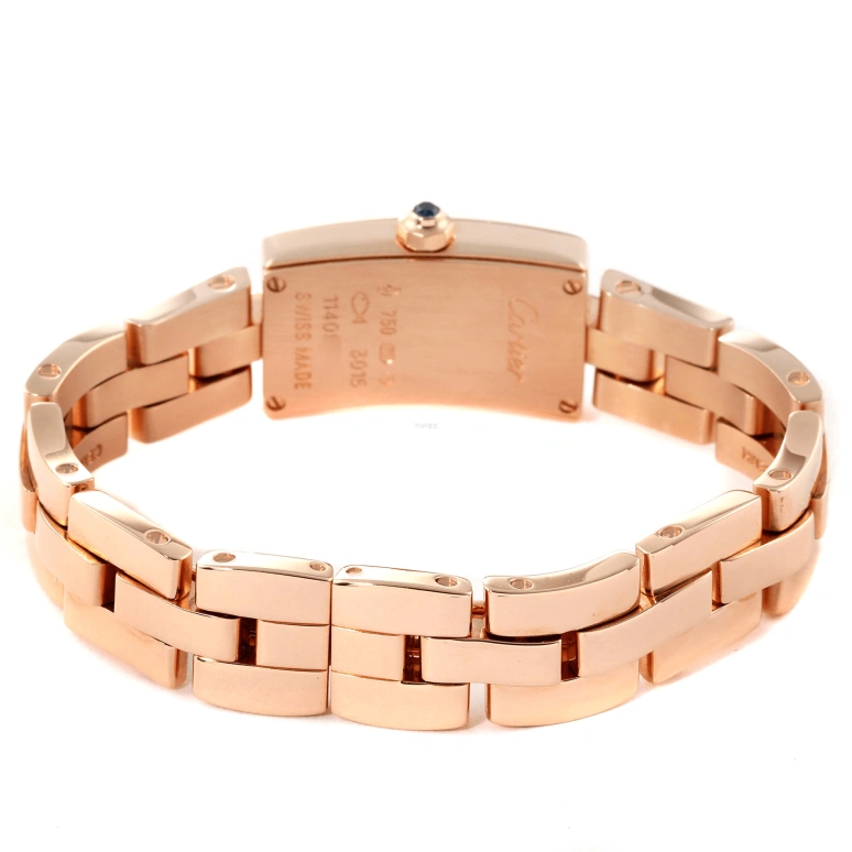 Cartier,Ballerine 34.59mm,34.59mm,Rose Gold,Silver White,Quartz,Sapphire,Crystal Glass,Other,W700023J