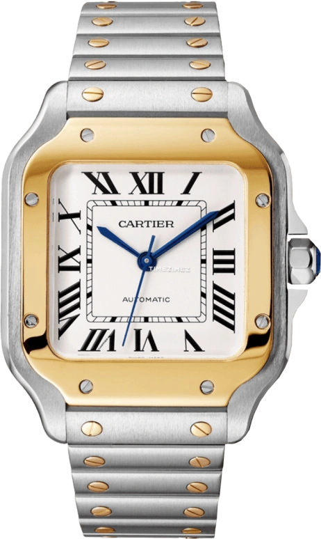 Cartier,Santos de Cartier 35.10mm,35.10mm,Stainless Steel,White,Automatic,42hours,In-house Caliber,W2SA0007
