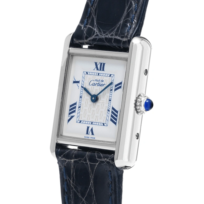 Cartier,Tank 22x29.50mm,22x29.50mm,Silver,White,Quartz,Sapphire,Crystal Glass,Square,W1014054