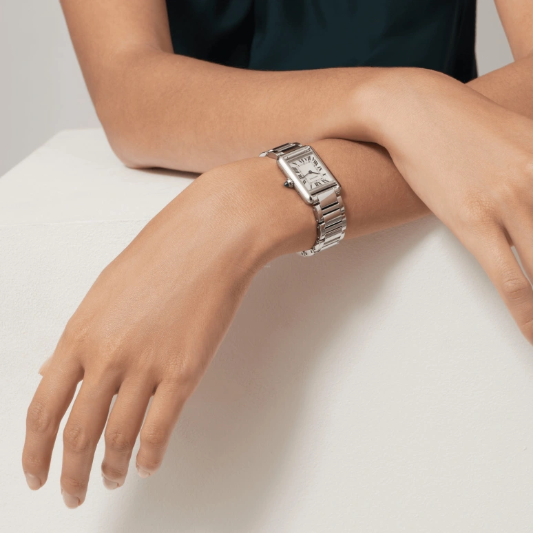 Cartier,Tank 29.50x22mm,29.50x22mm,Stainless Steel,Silver,Quartz,Sapphire,Crystal Glass,Square,WSTA0051