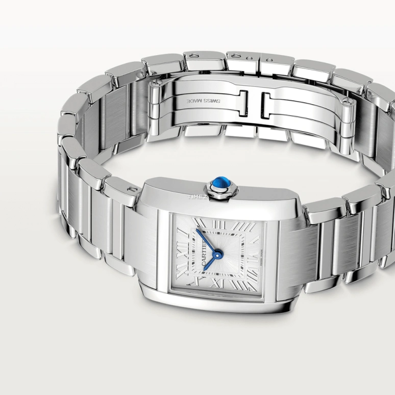 Cartier,Tank 25.70x21.20mm,25.70x21.20mm,Stainless Steel,Silver,Quartz,Sapphire,Crystal Glass,Square,WSTA0065