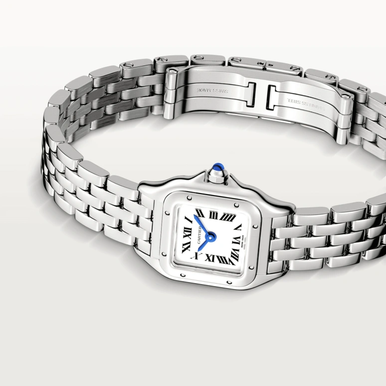 Cartier,Panthère de Cartier 25x19mm,25x19mm,Stainless Steel,Silver,Quartz,Sapphire,Crystal Glass,Square,WSPN0019