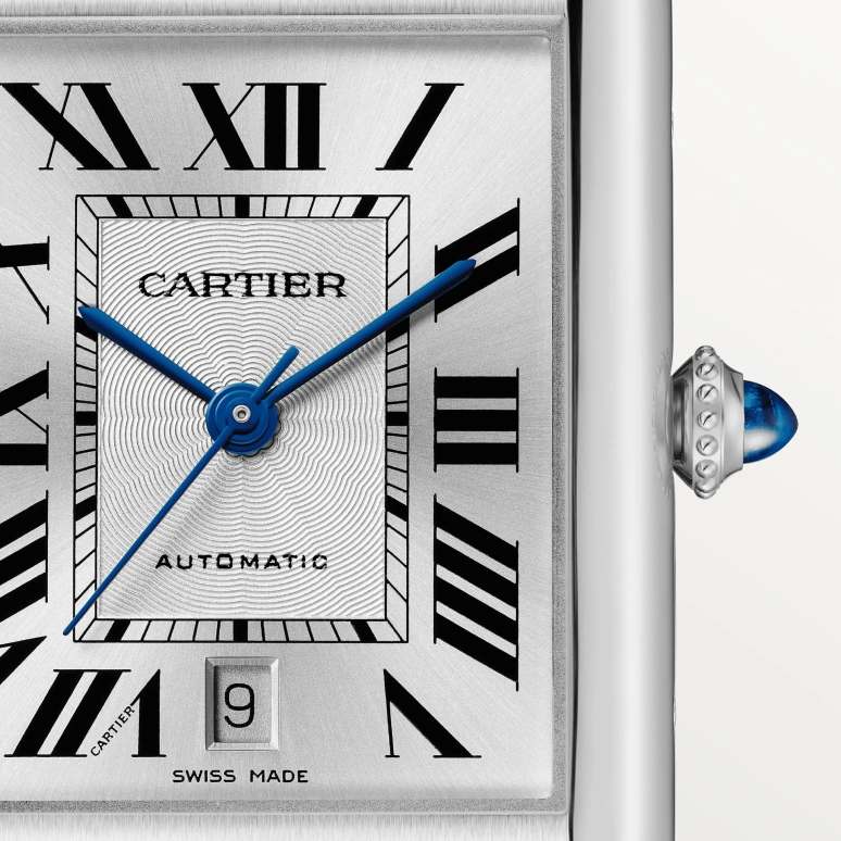 Cartier,Tank 41x31mm,41x31mm,Stainless Steel,Silver,Automatic,Day,42hours,WSTA0053