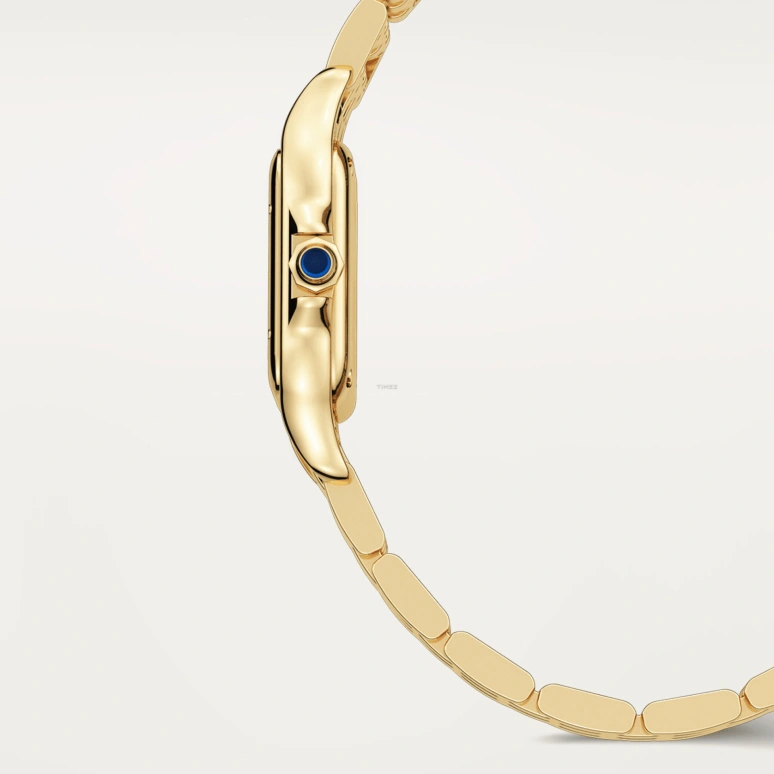 Cartier,Panthère de Cartier 23x30mm,23x30mm,Yellow Gold,Silver,Quartz,Sapphire,Crystal Glass,Square,WGPN0047