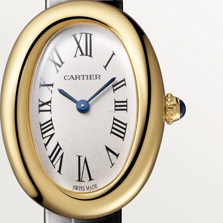 Cartier,Baignoire 31x23mm,31x23mm,Yellow Gold,White,Quartz,Sapphire,Oval,WGBA0042