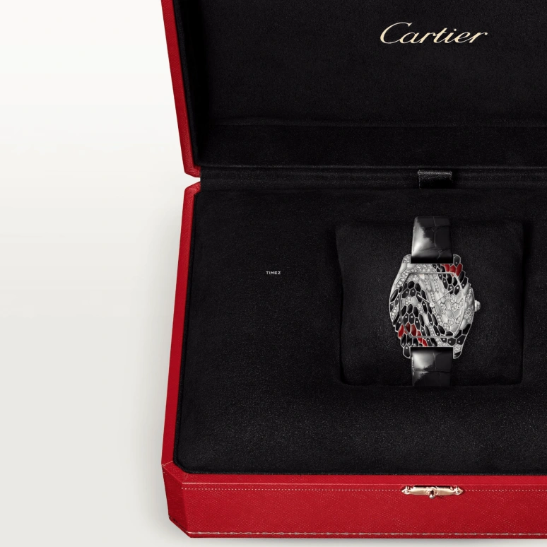 Cartier,Libre 31x39mm,31x39mm,White Gold,Black,Silver,Multi-Color,Handwound,36hours,In-house Caliber,WJLI0023