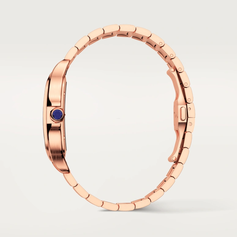 Cartier,Santos de Cartier 39.70mm,39.70mm,Rose Gold,Silver,Handwound,72hours,In-house Caliber,WHSA0016