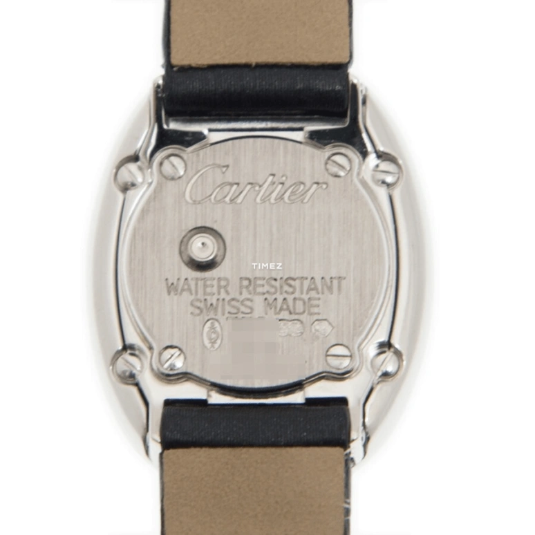 Cartier,Baignoire 26mm,26mm,White Gold,Silver,Quartz,Sapphire,Crystal Glass,Oval,WB509531