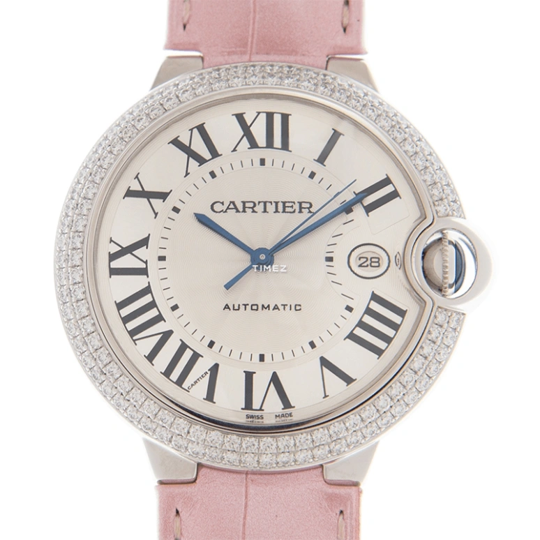 Cartier,Ballon Bleu de Cartier 42.10mm,42.10mm,White Gold,Silver White,Automatic,Day,42hours,WE900951