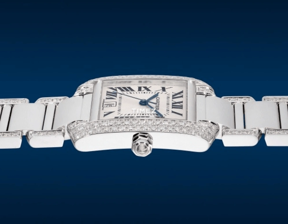 Cartier,Tank 28x32.50mm,28x32.50mm,White Gold,Silver,Automatic,Day,In-house Caliber,WE1003SF