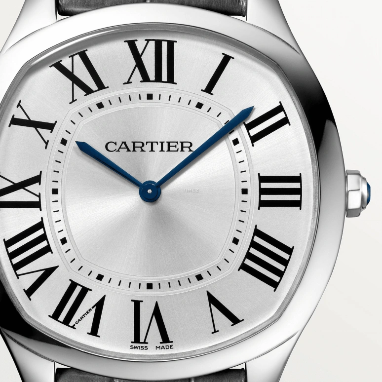 Cartier,Drive de Cartier 38x39mm,38x39mm,White Gold,Silver,Handwound,36hours,In-house Caliber,WGNM0007