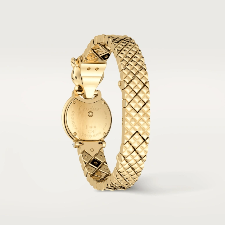 Cartier,Panthère Jewelry Watches 23.60mm,23.60mm,Yellow Gold,Gold,Quartz,Sapphire,Crystal Glass,Round,HPI01380