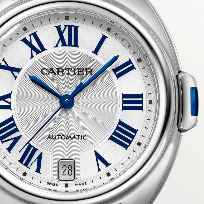 Cartier,Clé de Cartier 35mm,35mm,Stainless Steel,Silver,Automatic,Day,42hours,WSCL0006