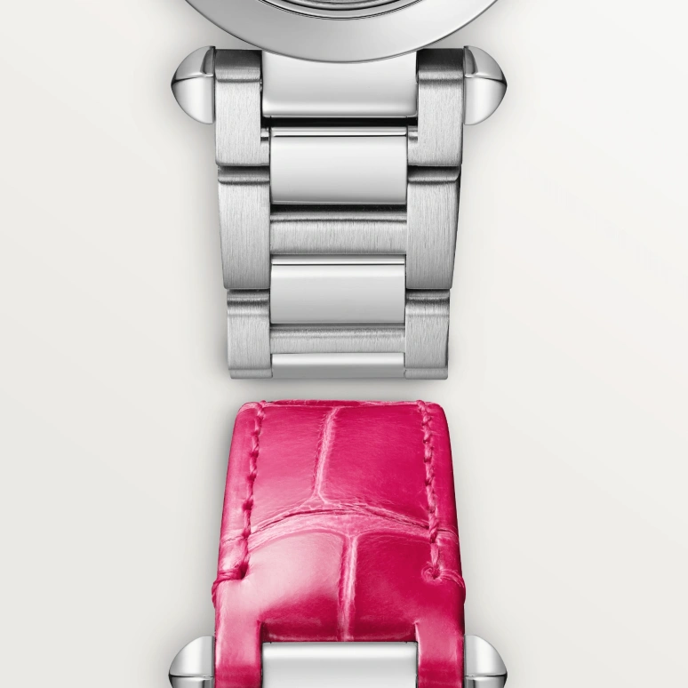 Cartier,Pasha de Cartier 30mm,30mm,Stainless Steel,Silver,Quartz,Sapphire,Crystal Glass,Round,WSPA0021