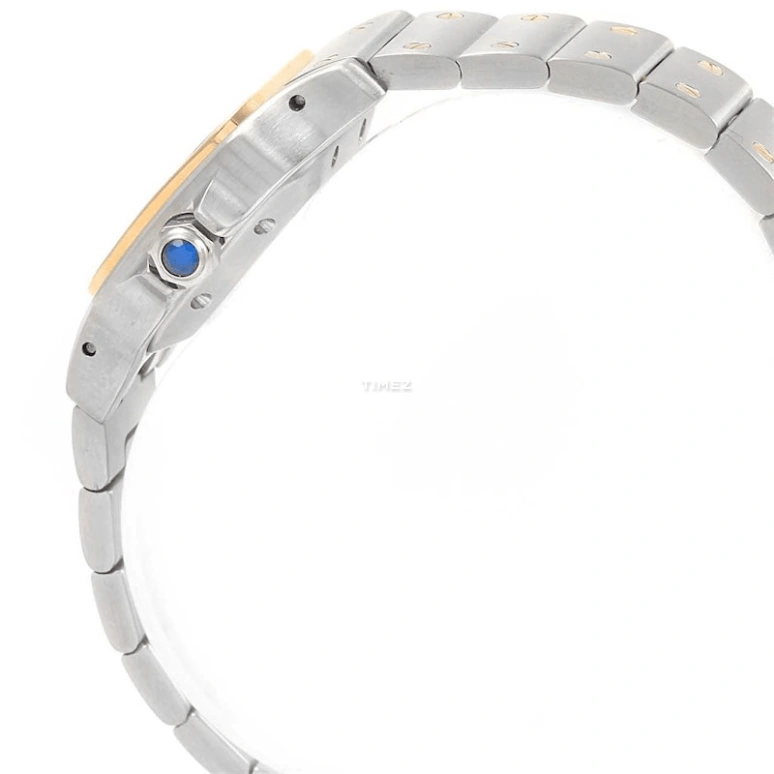 Cartier,Santos de Cartier 34.80x26.20mm,34.80x26.20mm,Stainless Steel,White,Automatic,Day,In-house Caliber,W20057C4