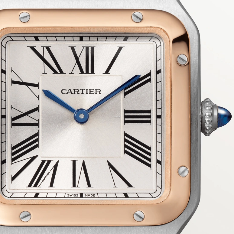 Cartier,Santos de Cartier 38x27.50mm,38x27.50mm,Stainless Steel,Silver,Quartz,Sapphire,Crystal Glass,Square,W2SA0038