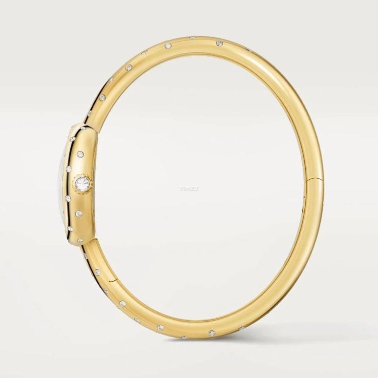 Cartier,Baignoire 24.60x18.70mm,24.60x18.70mm,Yellow Gold,Gold,Quartz,Sapphire,Crystal Glass,Oval,WJBA0064