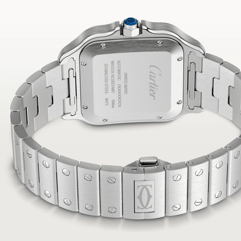 Cartier,Santos de Cartier 39.80mm,39.80mm,Stainless Steel,Blue,Automatic,Day,42hours,Stephen Curry,Threezus,WSSA0048